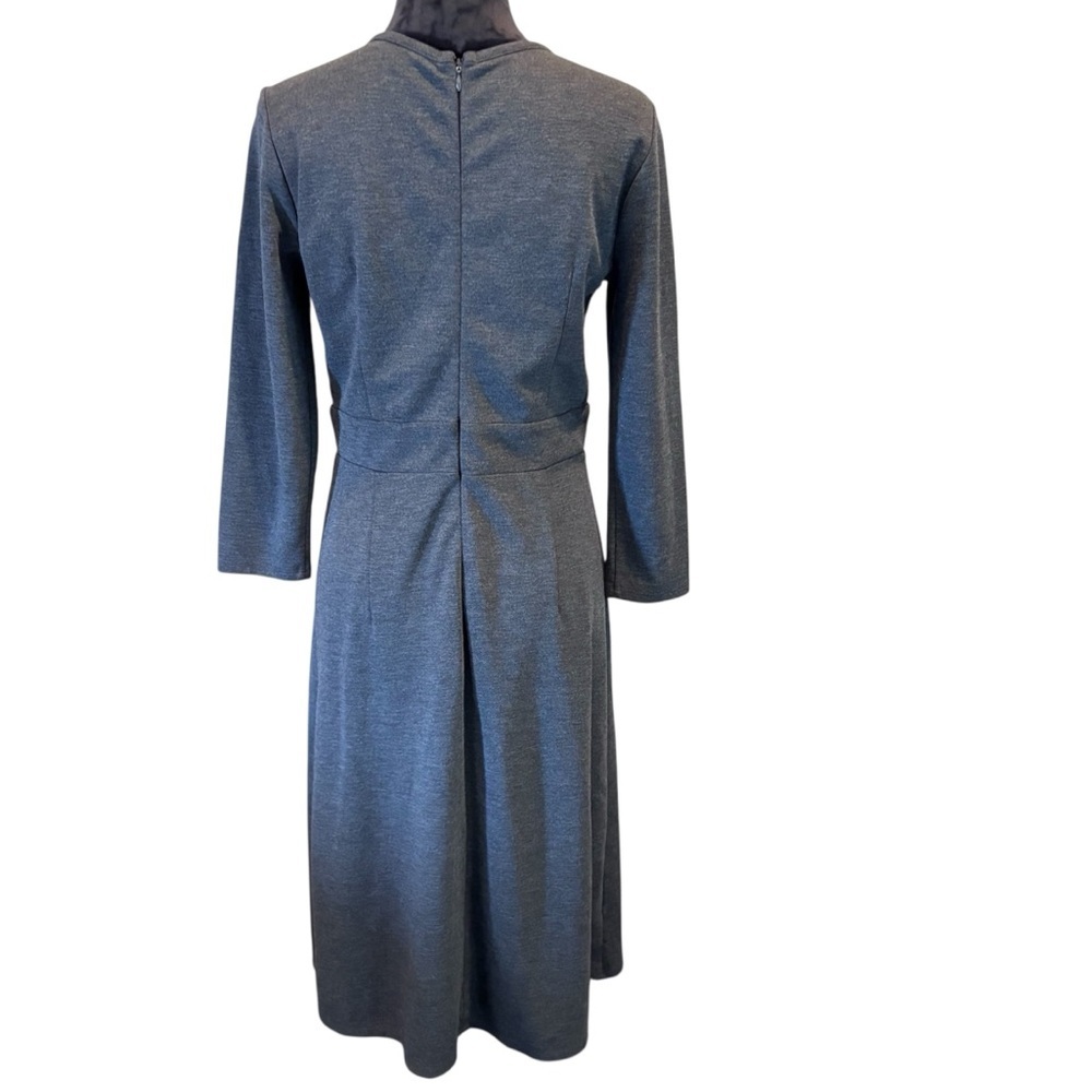Ann Taylor Gray Knit Midi Dress, size 8, Work Casual Versatile Fall Minimalist - Picture 5 of 11